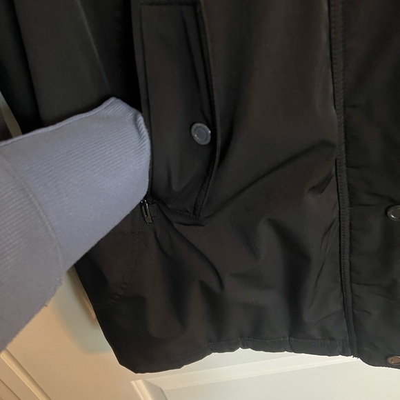 Gallery plus size 2x Black Puffer Coat with faux Fur trim on Hood - Picture 2 of 16